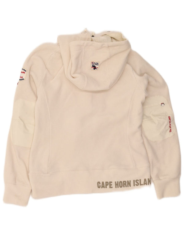 Женская флисовая куртка Cape Horn с капюшоном UK 10, маленькая белая