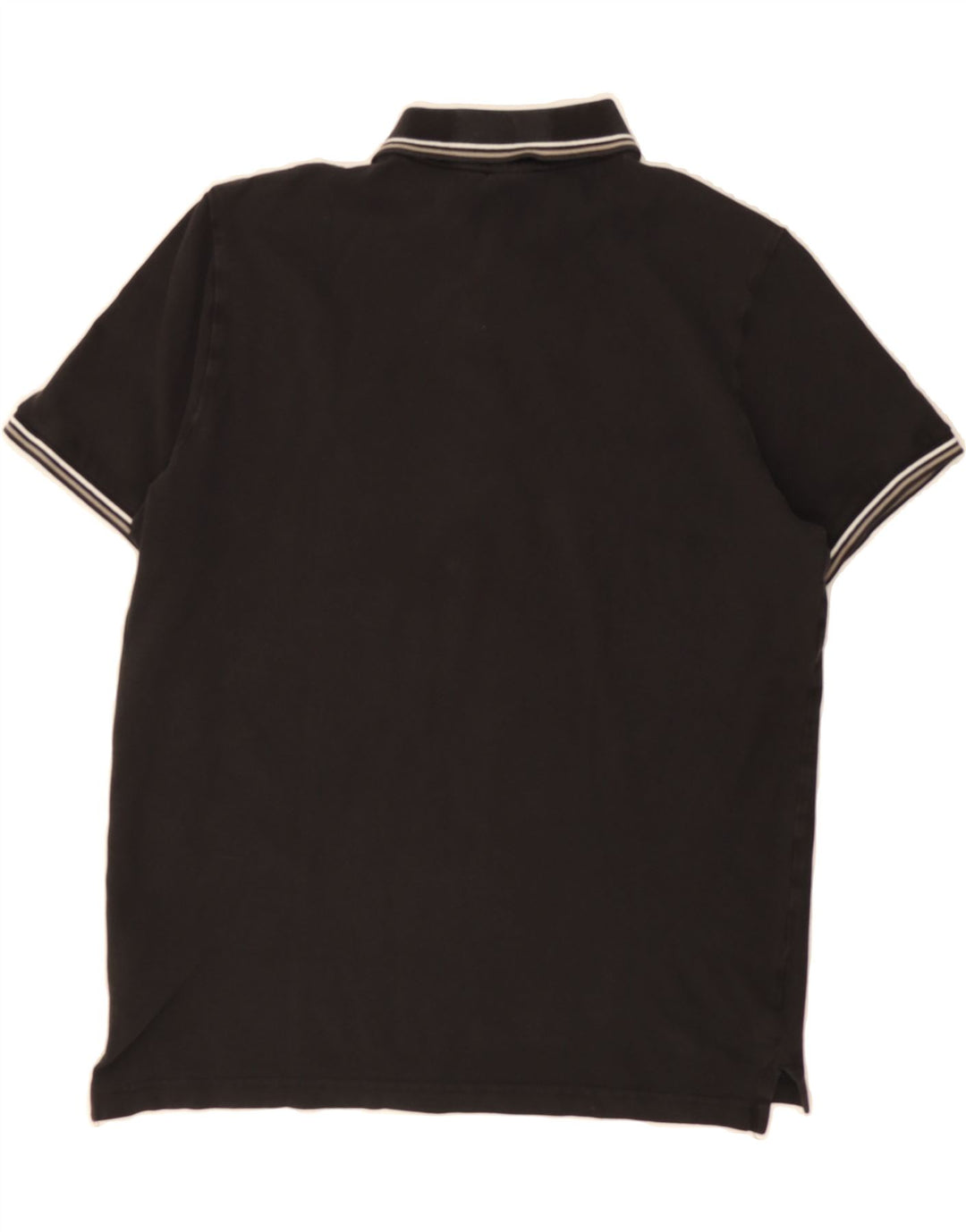 PUMA Mens Polo Shirt Medium Black Cotton Vintage Puma and Second-Hand Puma from Messina Hembry 