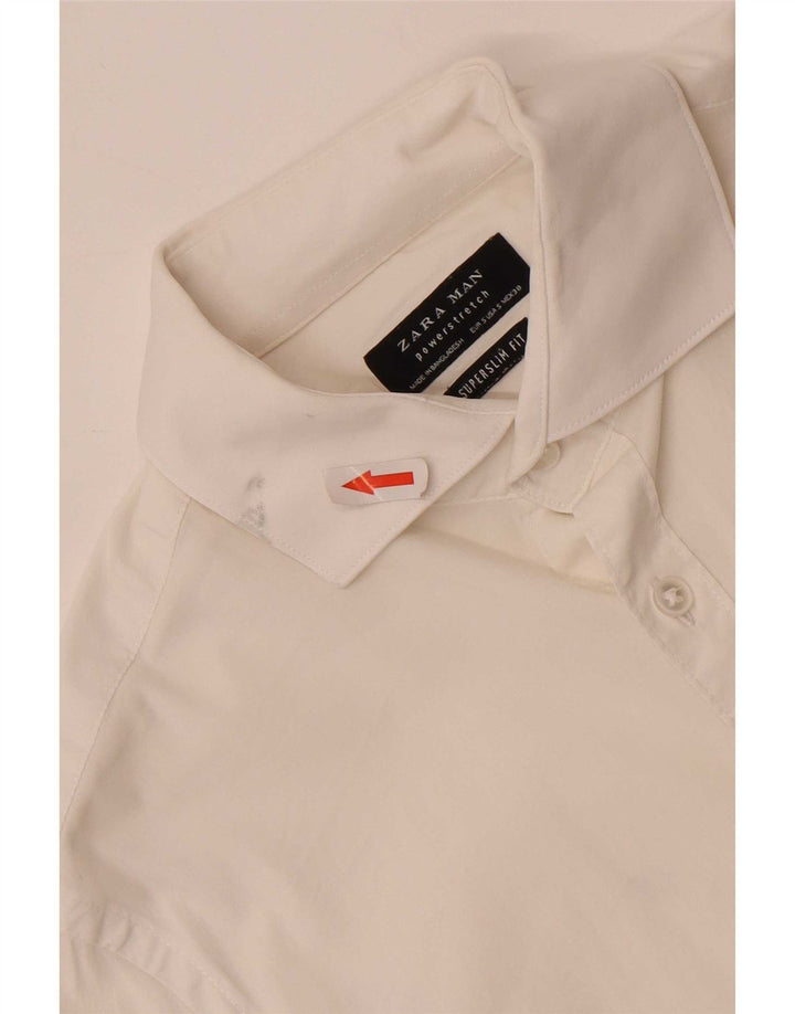 Zara Hombre Camisa Super Slim Fit Pequeña Blanca