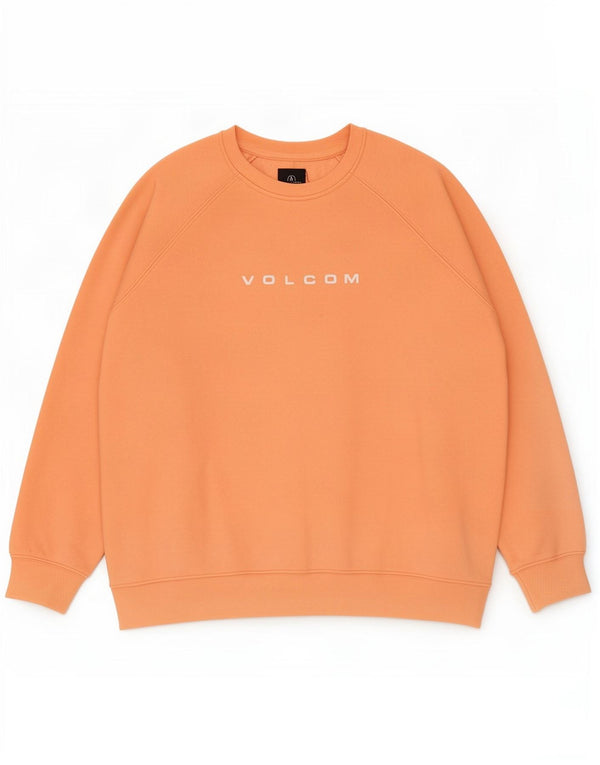 Volcom Damen Grafik-Sweatshirtpullover UK 20 2XL Orange Baumwolle
