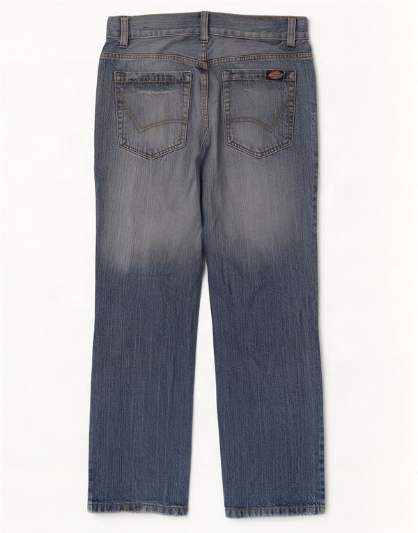 Jeans dritti da uomo Dickies W33 L32 in cotone blu