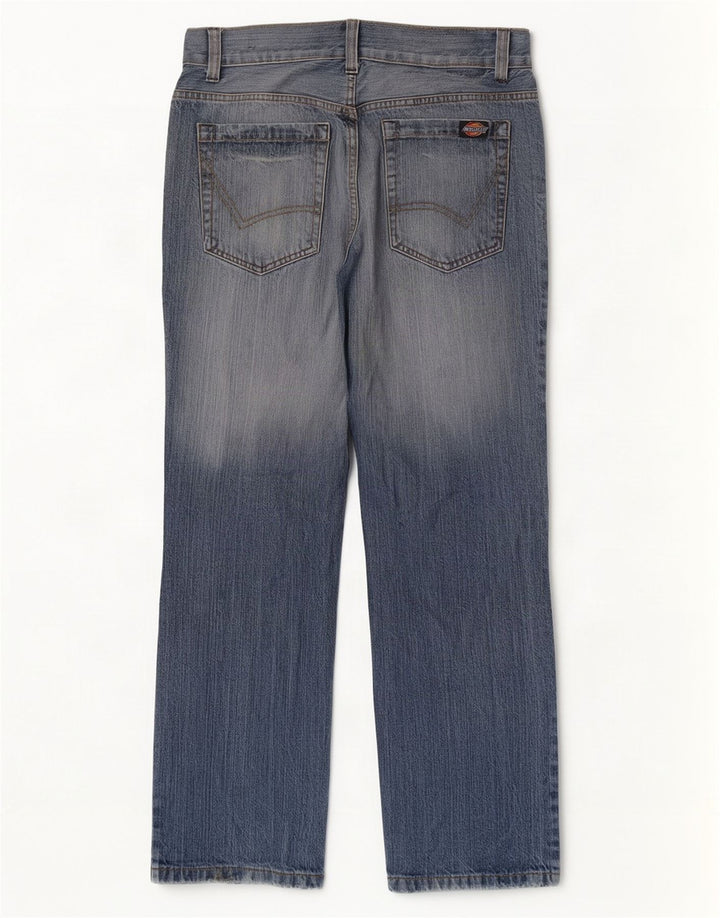 Męskie proste dżinsy Dickies W33 L32 Niebieskie bawełniane