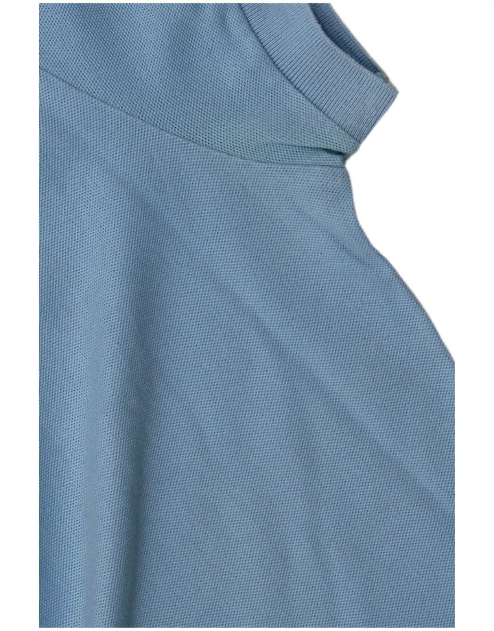 Lacoste Womens Polo Shirt Size 44 Large Blue Cotton