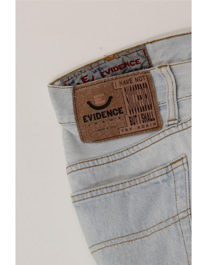 EVIDENCE Mens Denim Shorts W32 Medium Blue