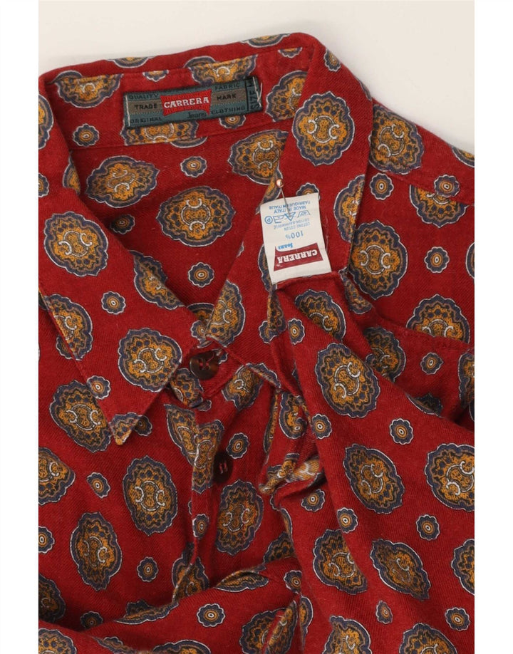 Carrera Herreskjorte Medium Rød Paisley Bomuld