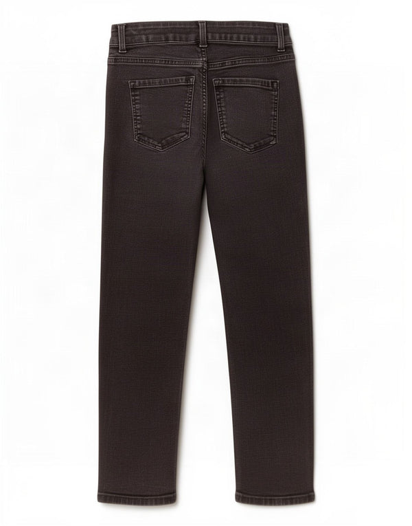 Marks & Spencer Damen Slim Jeans UK 10 Small W28 L25 Schwarze Baumwolle