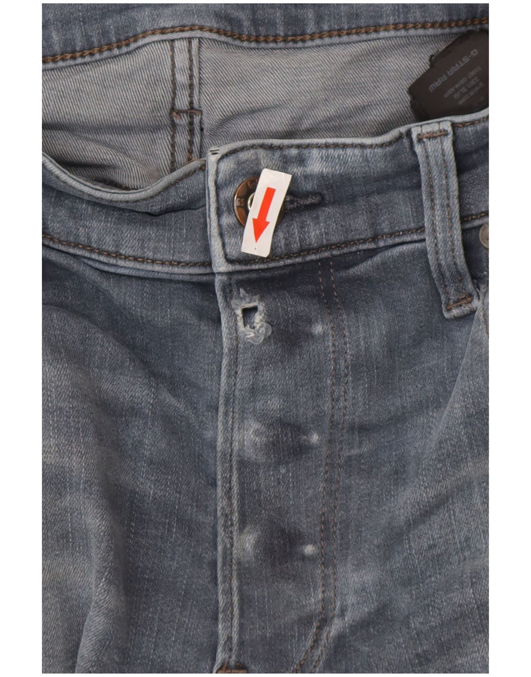 G-Star Mens Slim Jeans W34 L30 kék poliészter