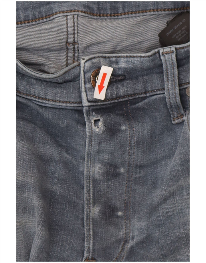G-Star Mens Slim Jeans W34 L30 kék poliészter
