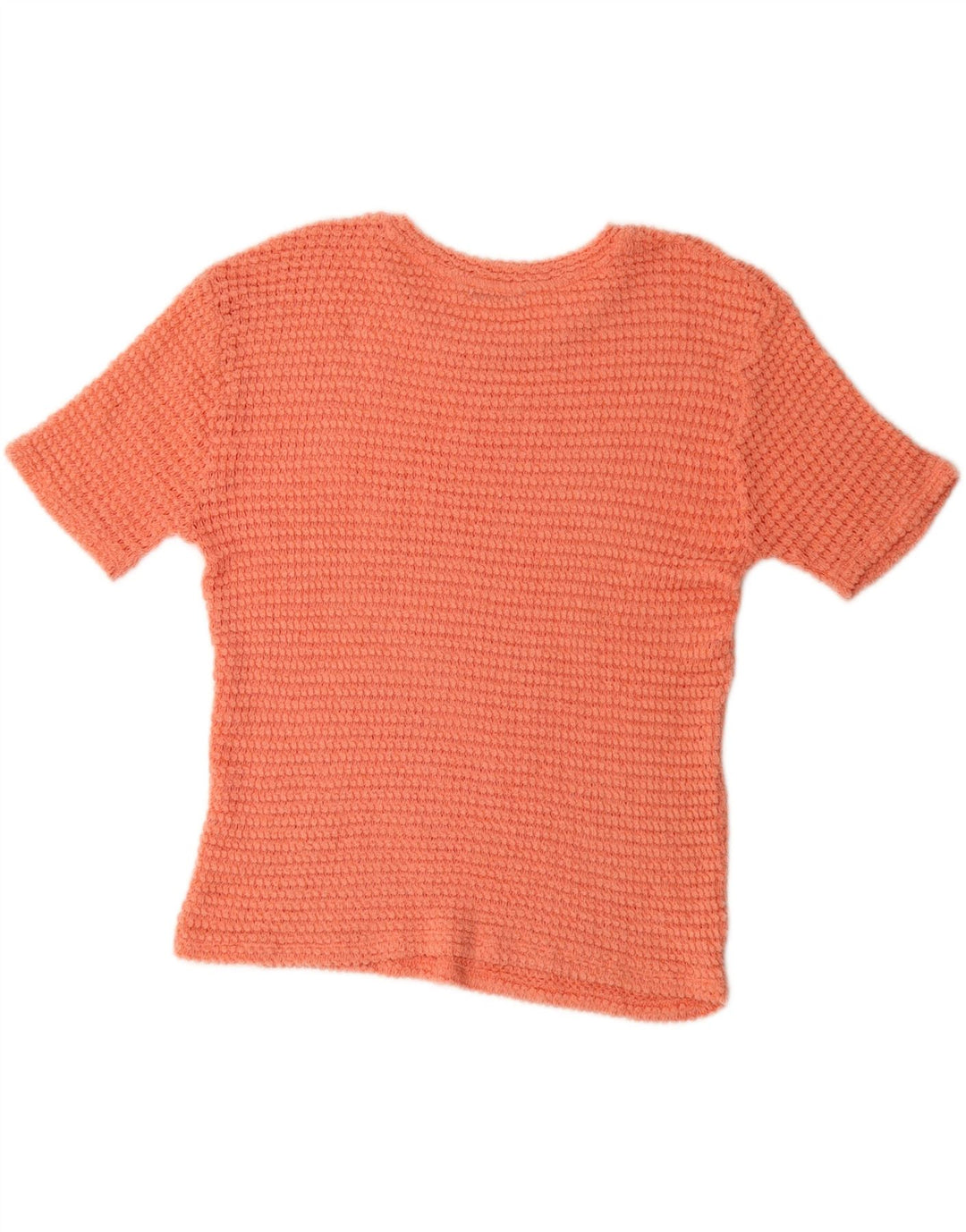 ZARA Camicetta Oversize in Maglia Trafaluc da Donna UK 14 Arancione Medio