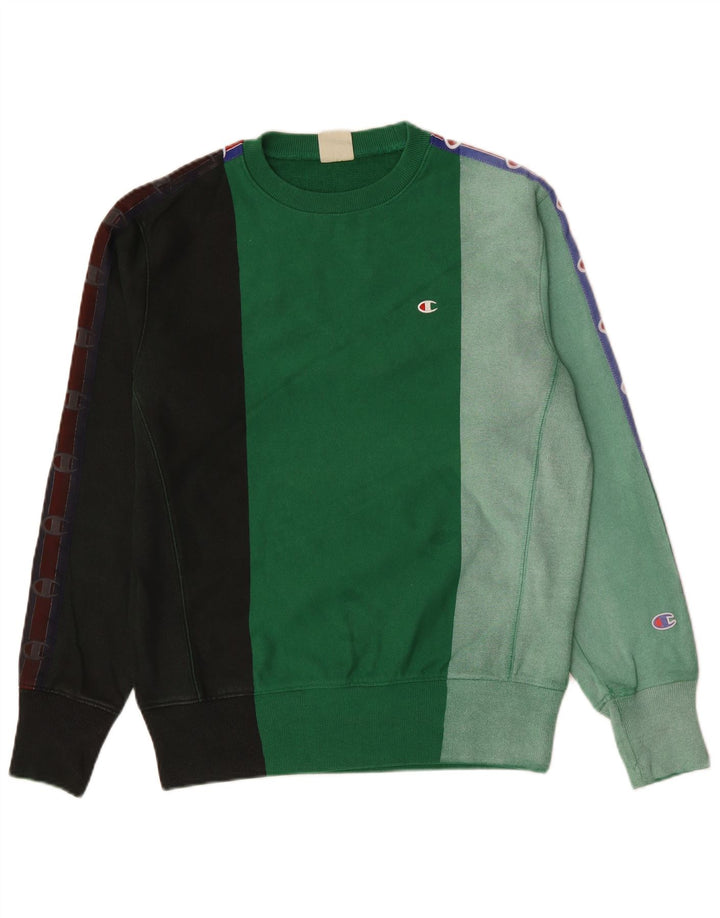 Męski sweter Champion Reverse Weave Sweatshirt Small Green Colorblock