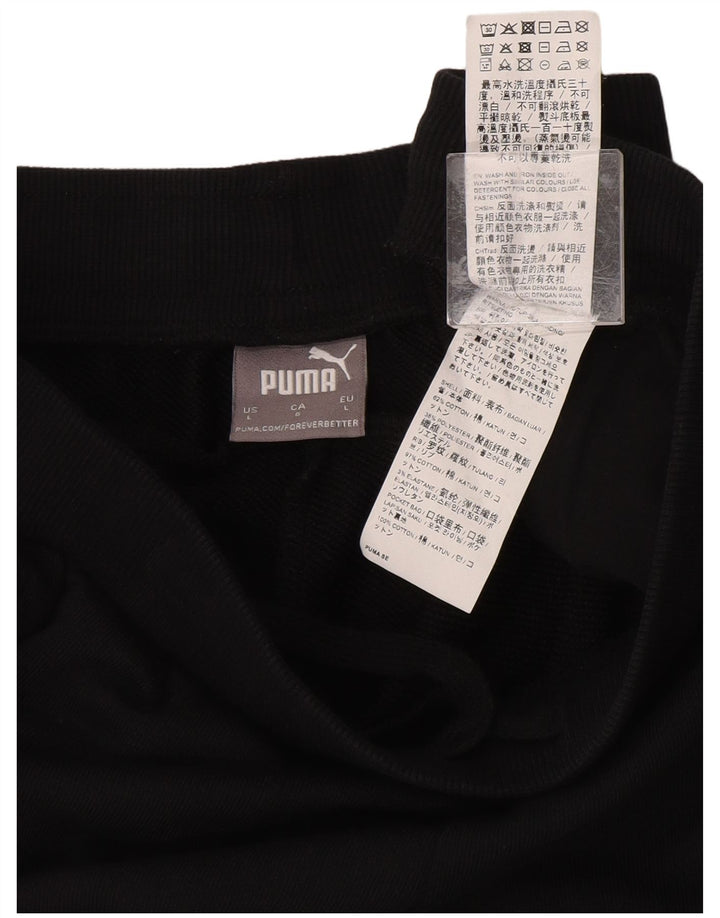 Puma Mens Graphic Sport Shorts Large Black Cotton