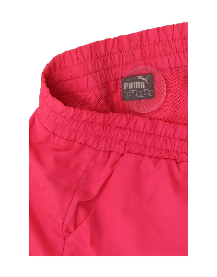 Puma Womens Sport Shorts UK 10 Small Pink Polyester