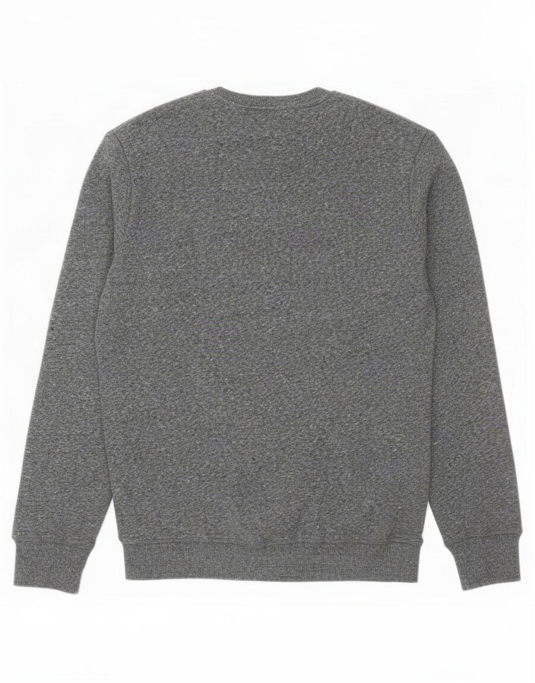 Superdry Mens Sweatshirt Jumper Large Grey Flecked Cotton