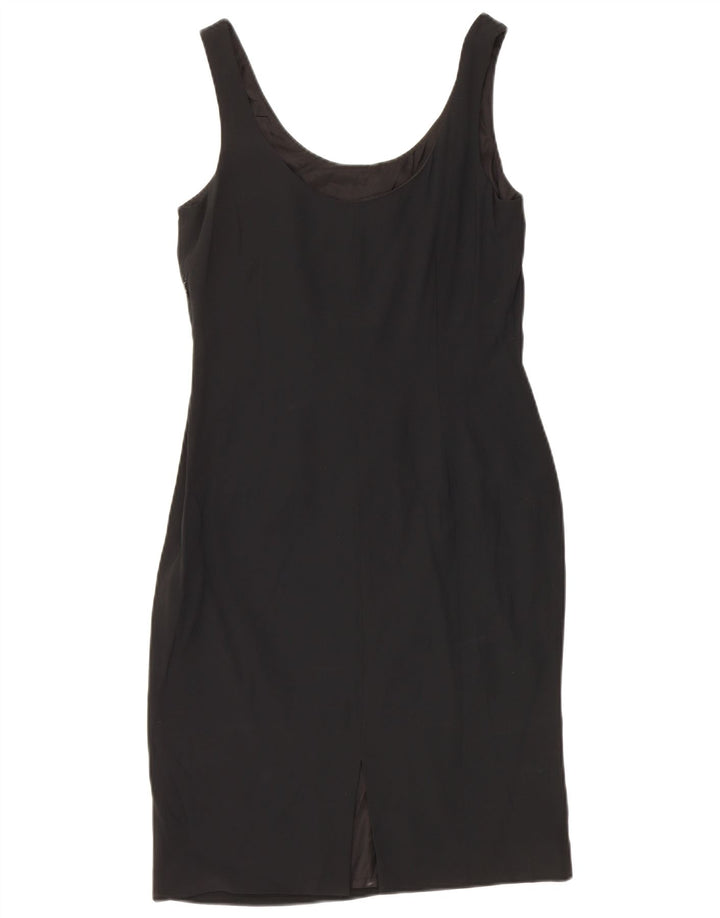 Seventy Womens Sleeveless Sheath Dress IT 40 Small Black Viscose
