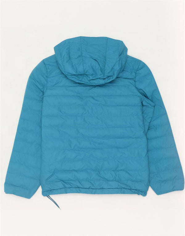 Columbia Mens Hooded Padded Jacket UK 38 Medium Blue Polyester