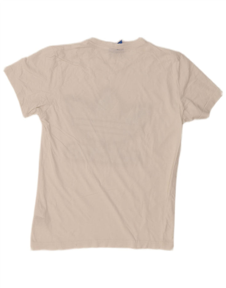 Adidas Mens Graphic T-Shirt Top Medium White Cotton