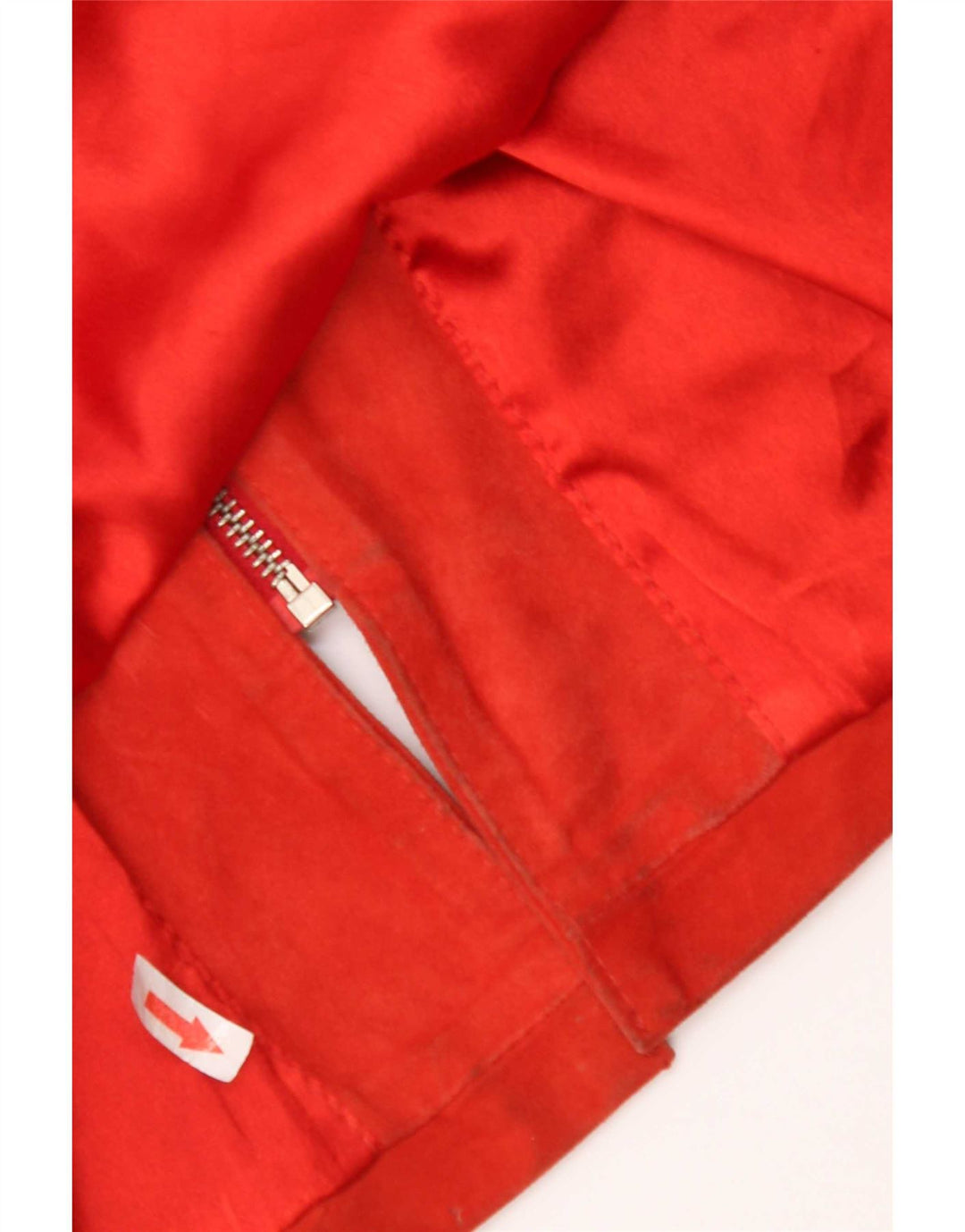 Vintage Womens Suede Jacket UK 14 Medium Orange Leather