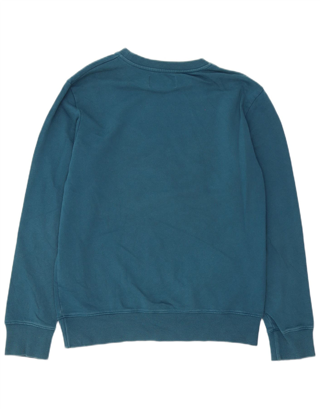 Calvin Klein Jeans Mens Graphic Sweatshirt Jumper Medium Blue Cotton