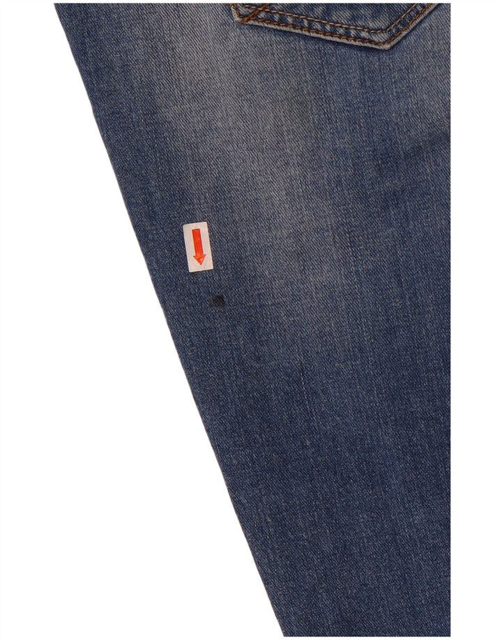 Fat Face Womens Distressed Straight Jeans W30 L28 Blue Cotton