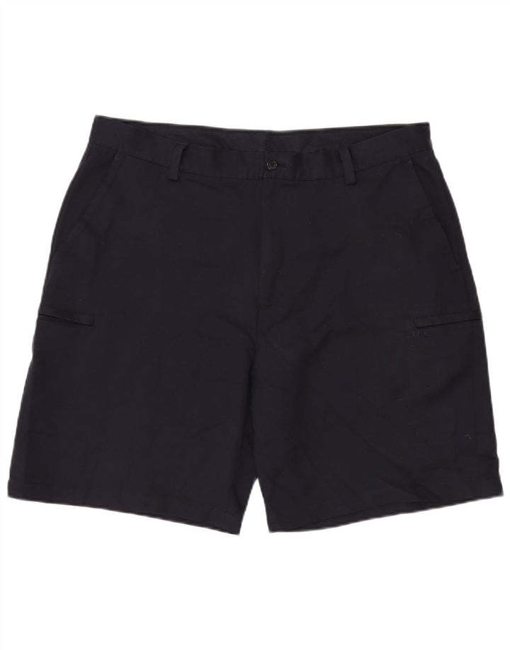 IZOD Mens Cargo Shorts W38 XL Navy Blue Polyester