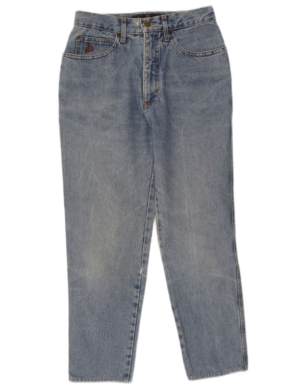 Roccobarocco Damen-Cropped-Jeans W31 L25 Blaue Baumwolle
