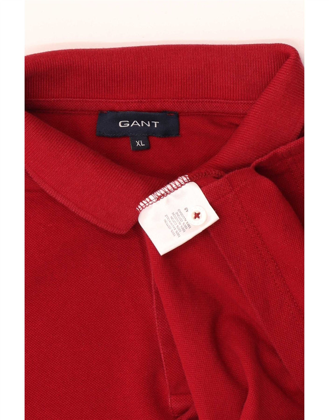 Polo da uomo Gant XL in cotone rosso