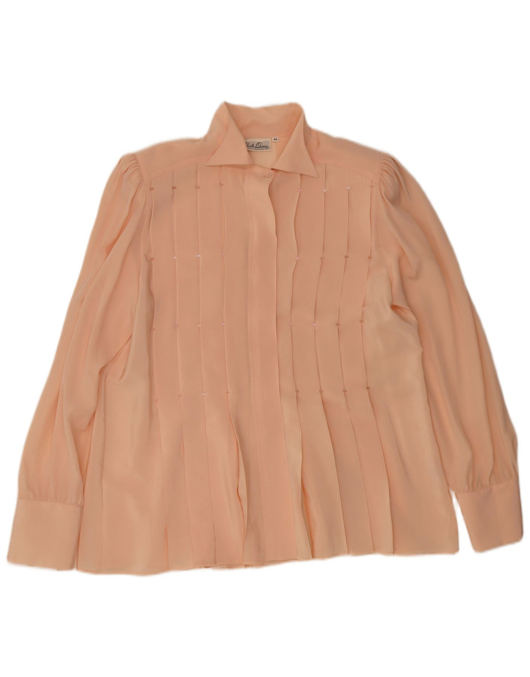 Carla Carini Dame Skjorte Bluse IT 44 Medium Pink Silke
