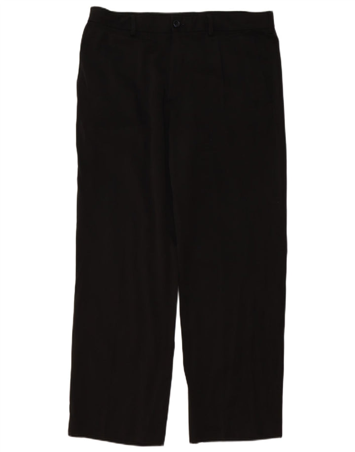 Ανδρικό ίσιο παντελόνι Chino IZOD W34 L30 Μαύρο πολυεστέρα