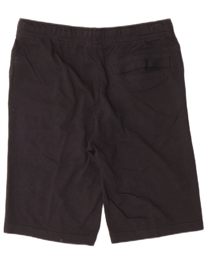 Pantaloni scurți sport NIKE pentru bărbați, bumbac mediu negru