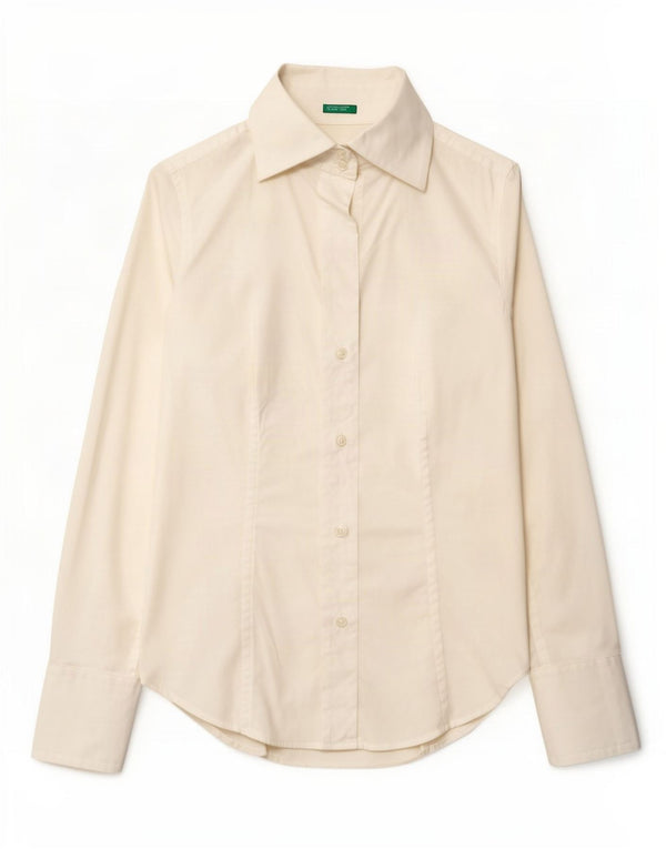 Γυναικείο πουκάμισο Benetton UK 12 Medium White