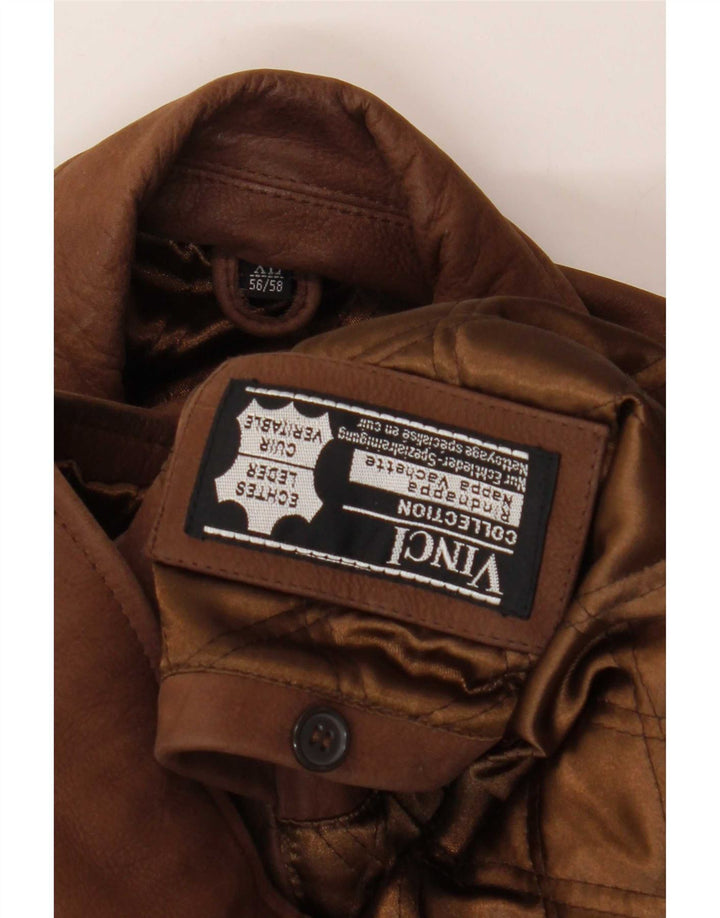 Geacă de piele Vinci pentru bărbați IT 56/58 XL maro