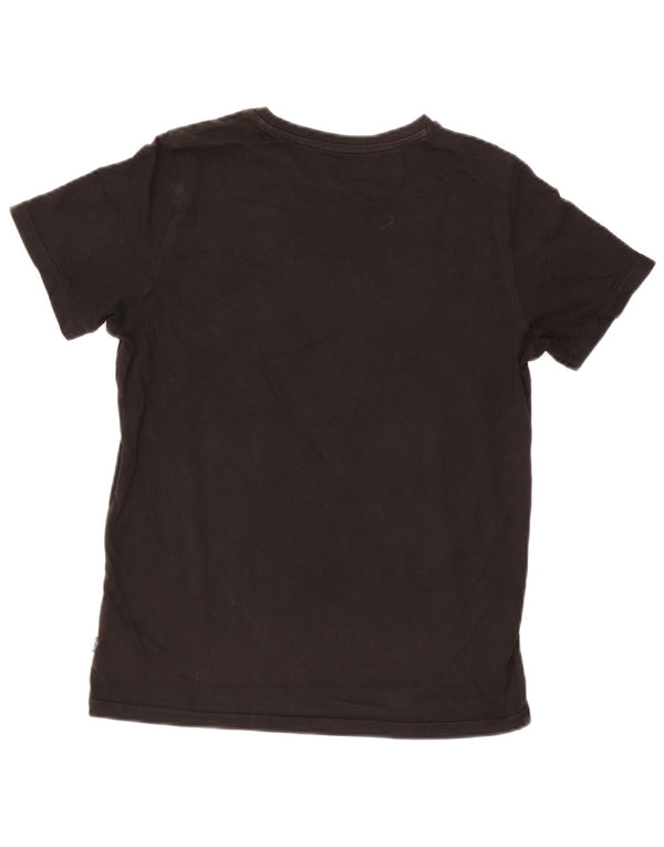 Puma Mens Graphic T-Shirt Top Small Black Cotton