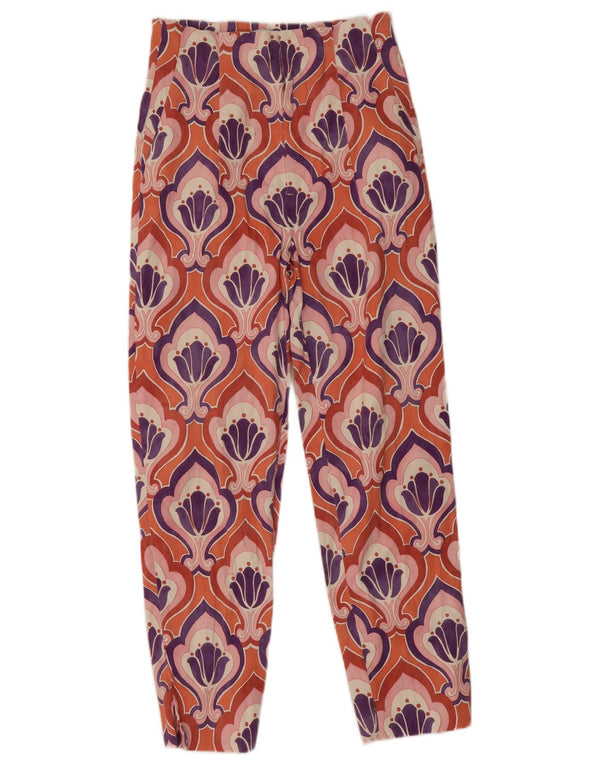 Pantaloni casual a vita alta da donna Zara EU 34 2XS W24 L25 multicolore