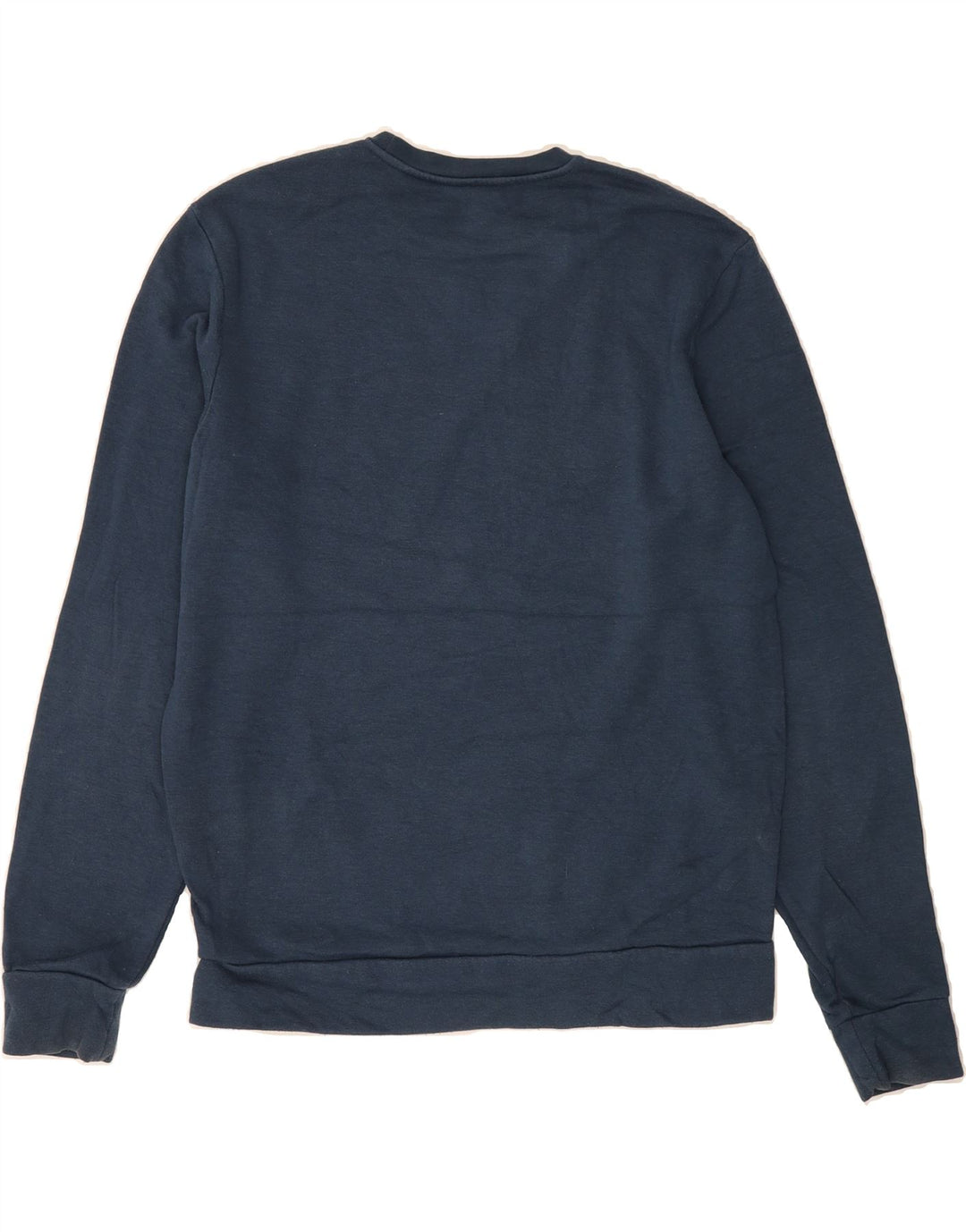 ADIDAS Mens Graphic Sweatshirt Jumper Small Blue Cotton Vintage Adidas and Second-Hand Adidas from Messina Hembry 