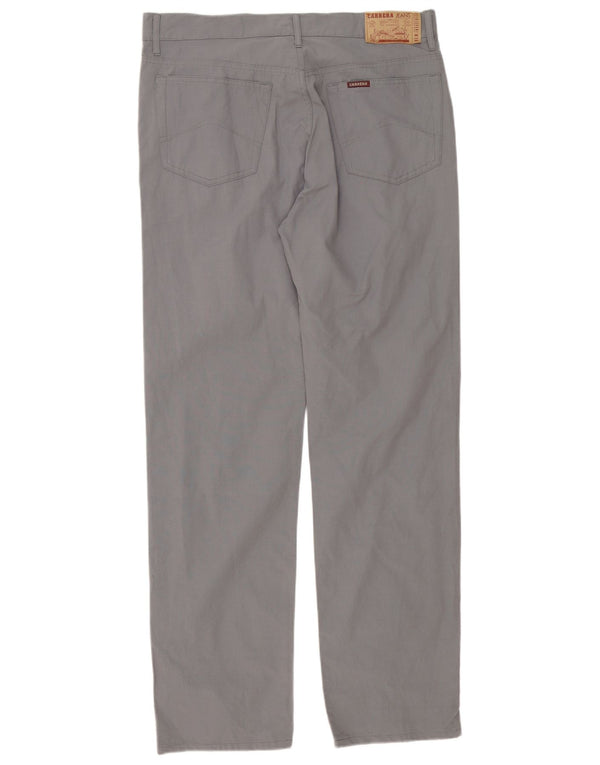 Pantaloni casual drepti pentru bărbați Carrera W38 L34 bumbac gri