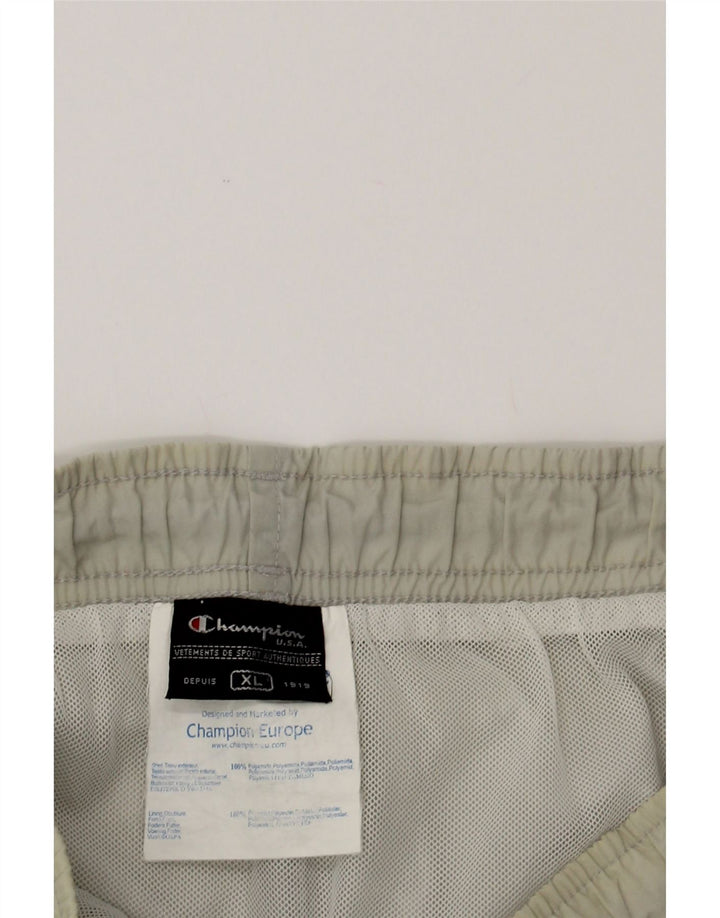 CHAMPION Mens Sport Shorts XL  Grey Colourblock Polyamide Vintage Champion and Second-Hand Champion from Messina Hembry 