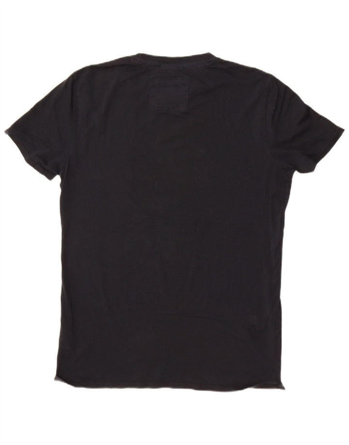 Puma Mens Graphic T-Shirt Top Medium Black Cotton