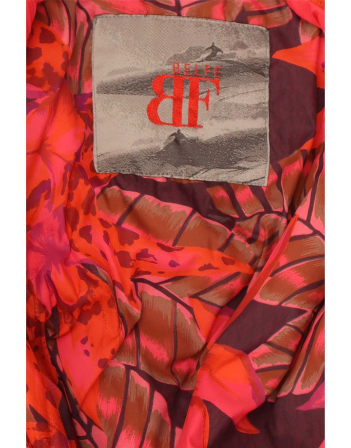 Belfe Chaqueta cortavientos de ajuste relajado para mujer IT 48 XL Nylon rojo