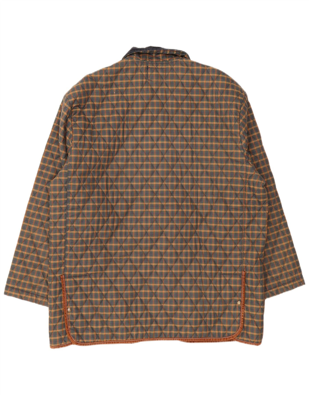 Męska pikowana kurtka Derby Saddlery UK 42 XL, wielokolorowy poliester w kratę
