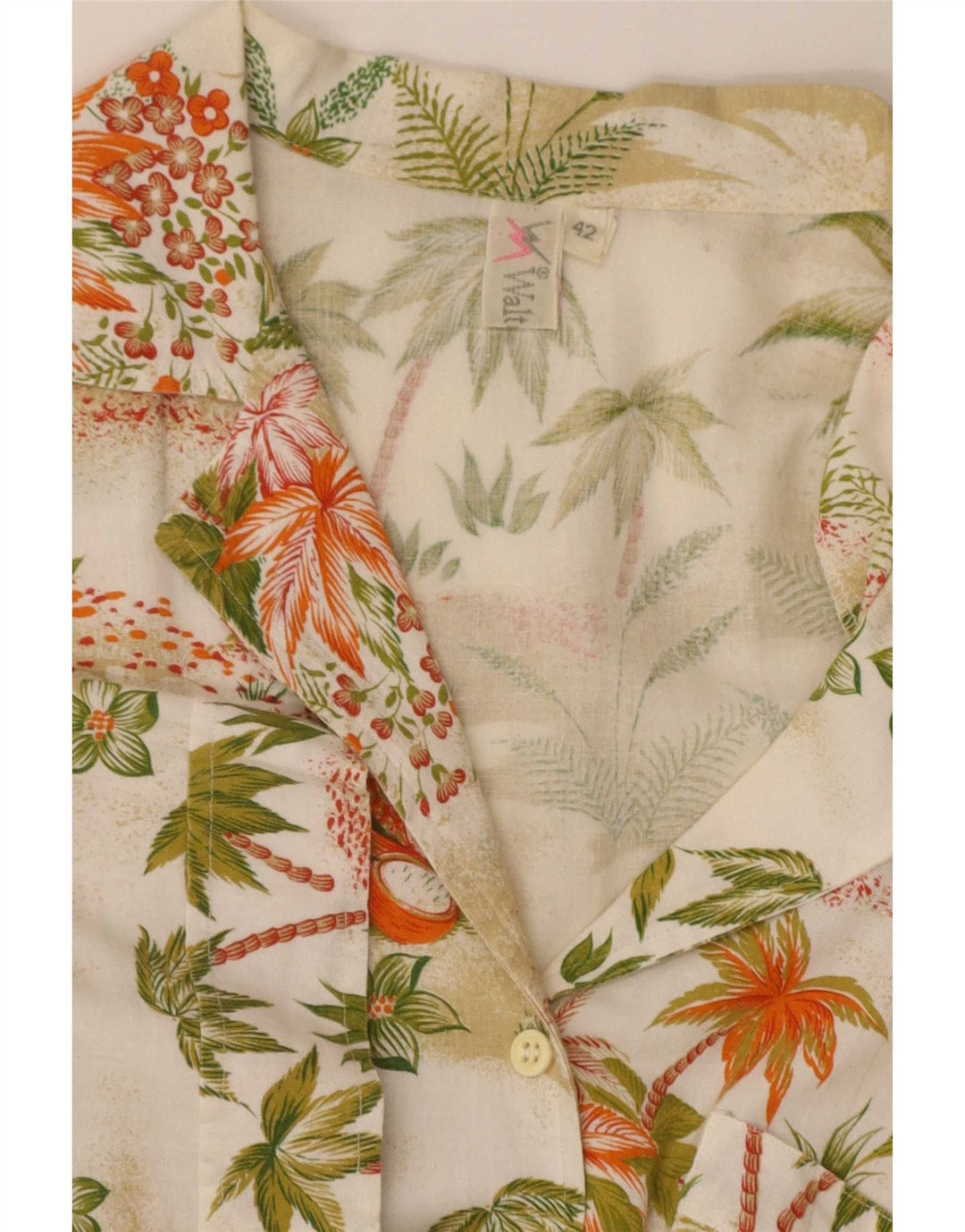 Vintage Womens Hawaiian Shirt IT 42 Medium Multicoloured Floral