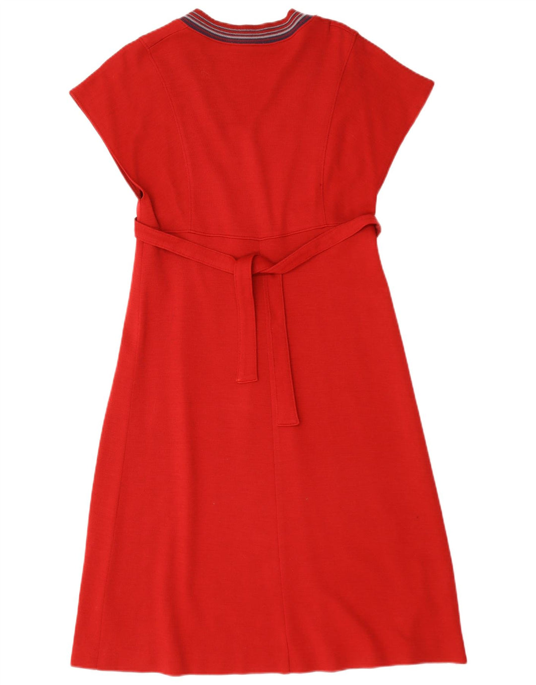 Vintage Womens A-Line Dress UK 12 Medium Red