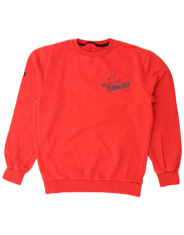 Superdry Mens Graphic Sweatshirt Jumper Medium Red