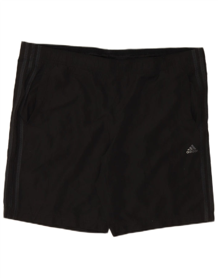 Pantaloncini sportivi ADIDAS Climacool da uomo grandi in poliestere nero