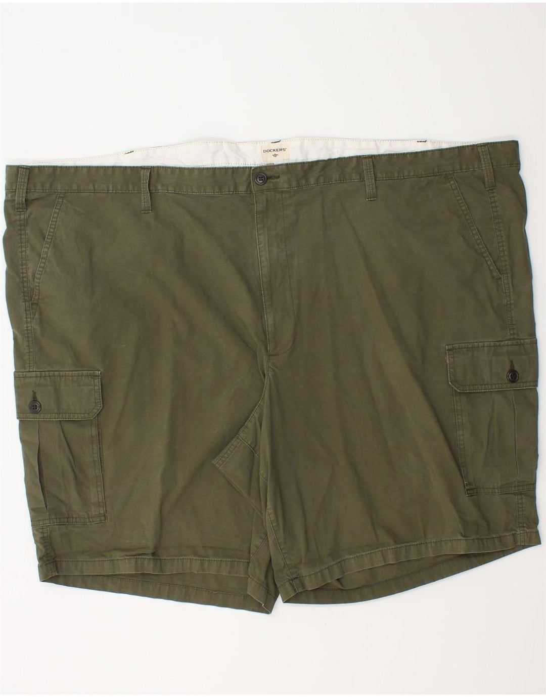 DOCKERS Mens Cargo Shorts W58 6XL Khaki Cotton