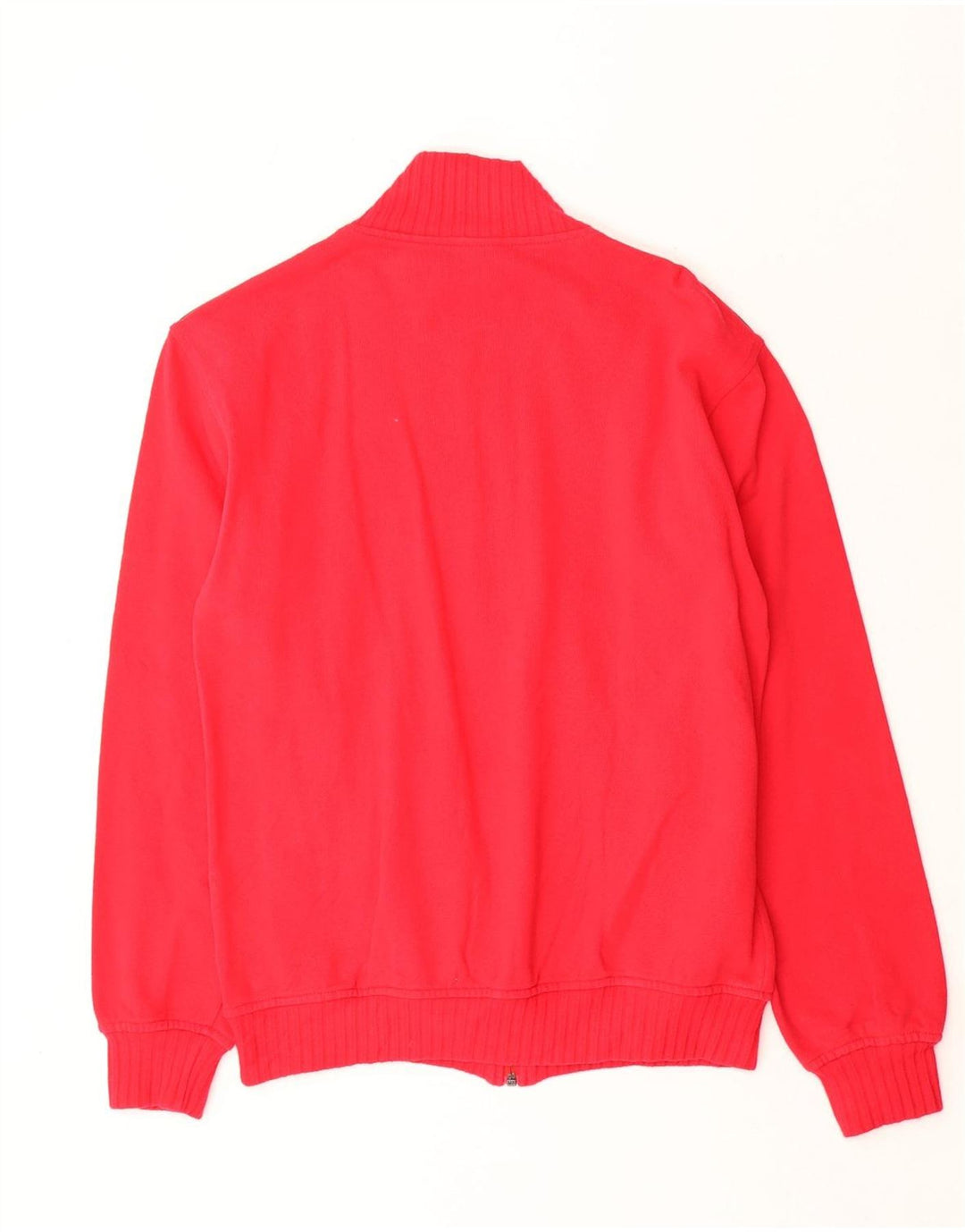 Adidas Mens Tracksuit Top Jacket UK 34/36 Small Red Cotton
