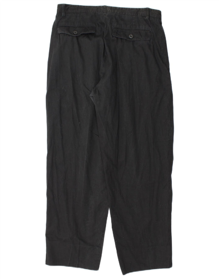 POP 84 Womens Pegged Chino Trousers Medium W30 L27 Black