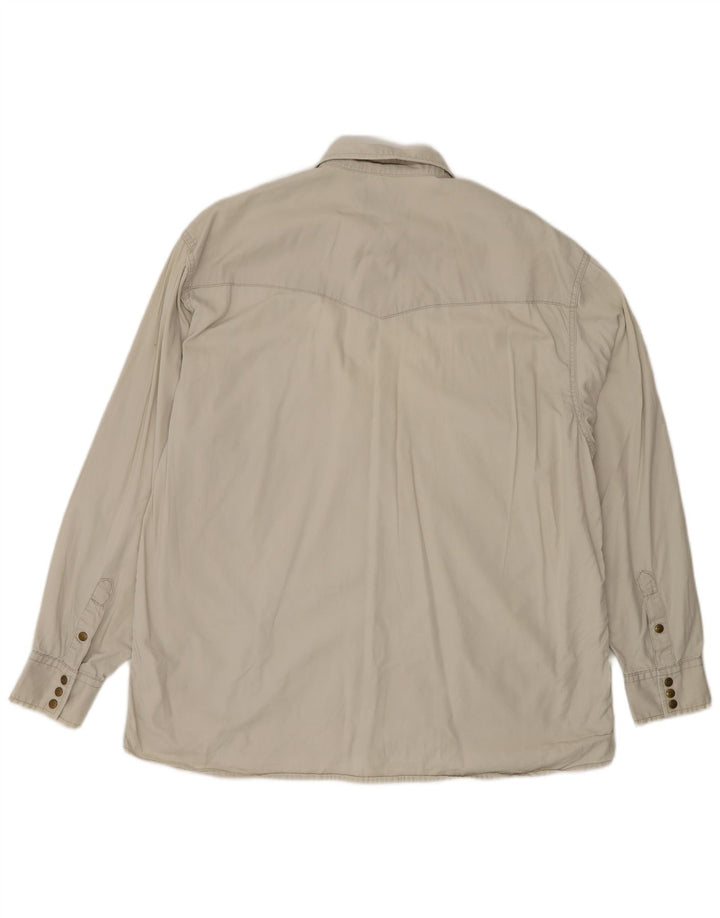 LEE herreskjorte stor beige bomuldswestern