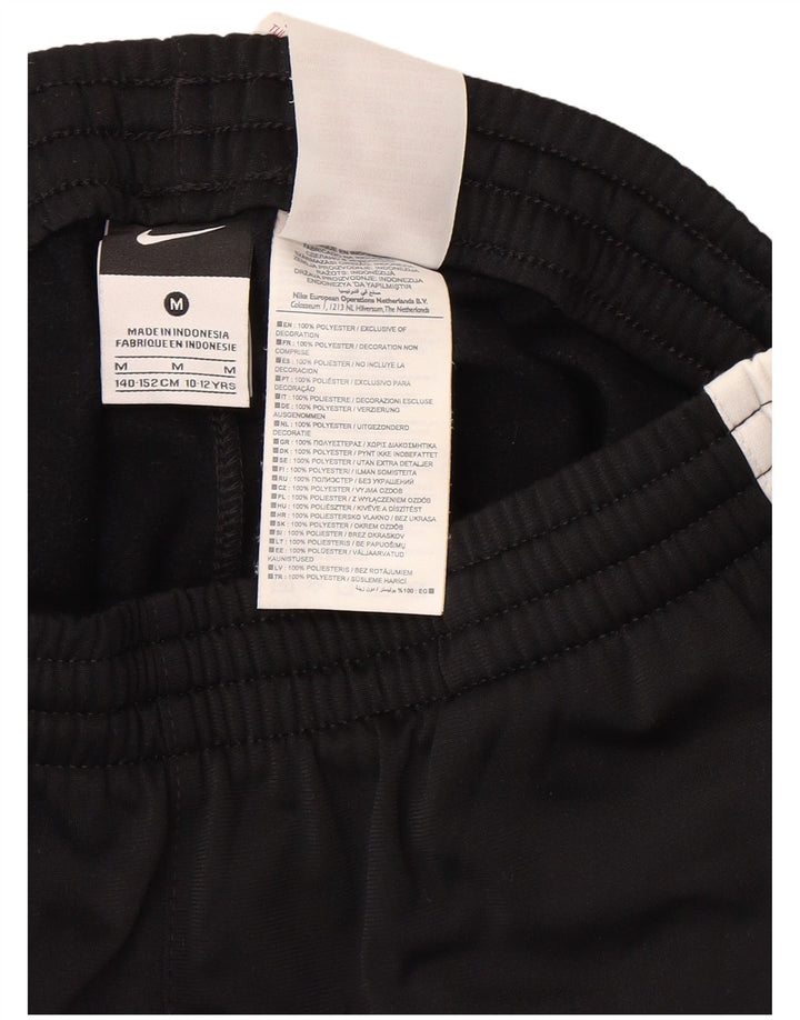 Pantaloni da tuta grafica Nike da ragazzo 10-11 anni blocco colore nero medio