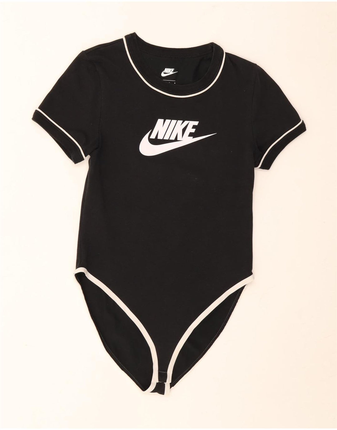 Body grafico da donna Nike UK 12 cotone medio nero