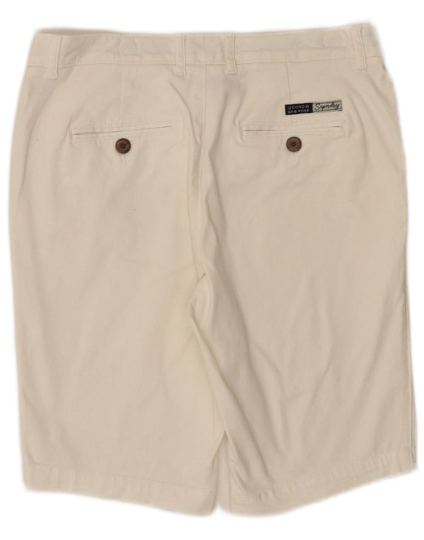 Женские шорты чинос Superdry Regular UK 10, маленькие W30, белые